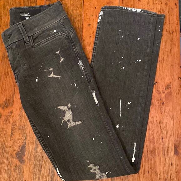 William Rast Savoy Skinny Distressed Black Jeans sz 29 NWOT - Picture 12 of 16